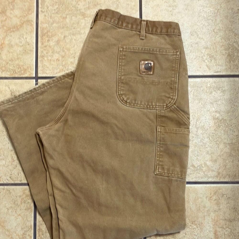 Carhartt Canvas Duck Fabric With Flannel Lining G… - image 1